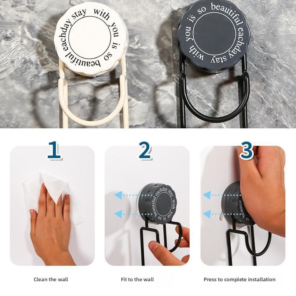 2 Pcs Waterproof Vacuum Suction Hook